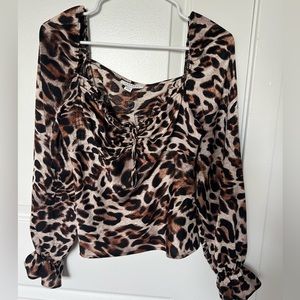 Leopard printed blouse